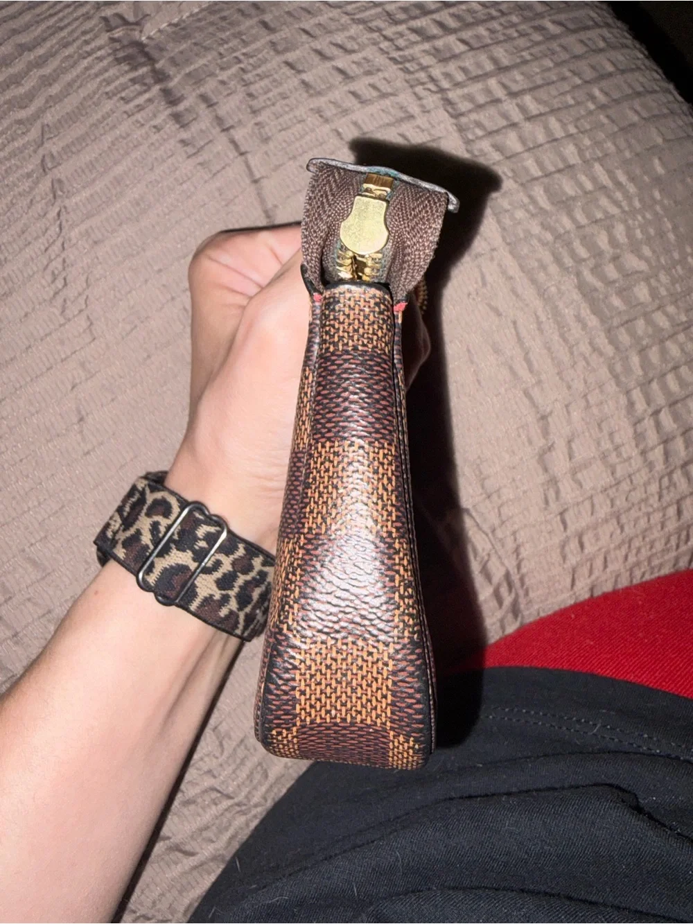 Louis Vuitton Mini Pochette with Gold Chain - Picture 9 of 14
